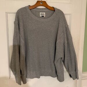 American Eagle Gray Knit Sweater
